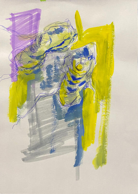 mixed media on paper, sketchbook